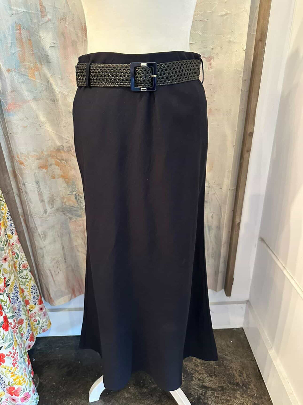 Bias Cut Midi Skirt