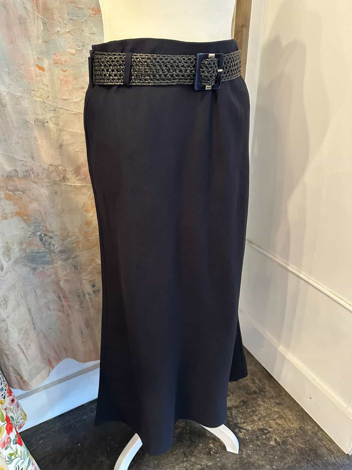Bias Cut Midi Skirt