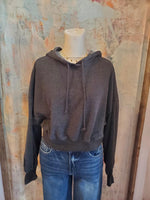 Washed Cotton Crop Hoodie