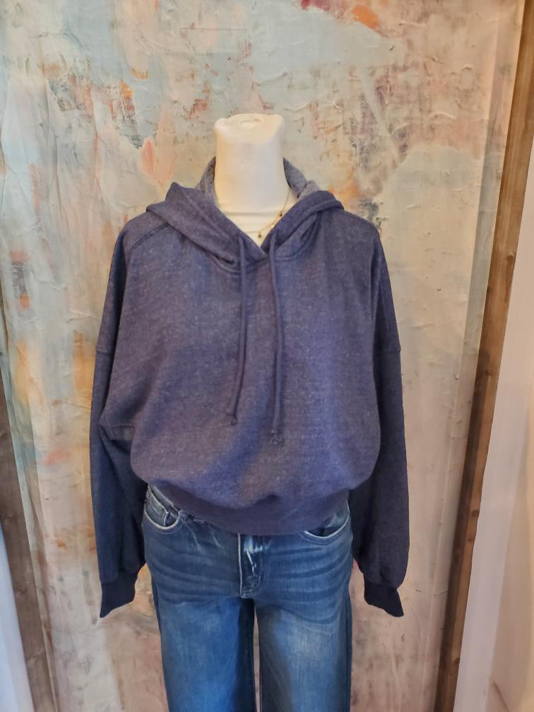 Washed Cotton Crop Hoodie