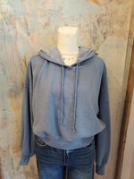 Washed Cotton Crop Hoodie