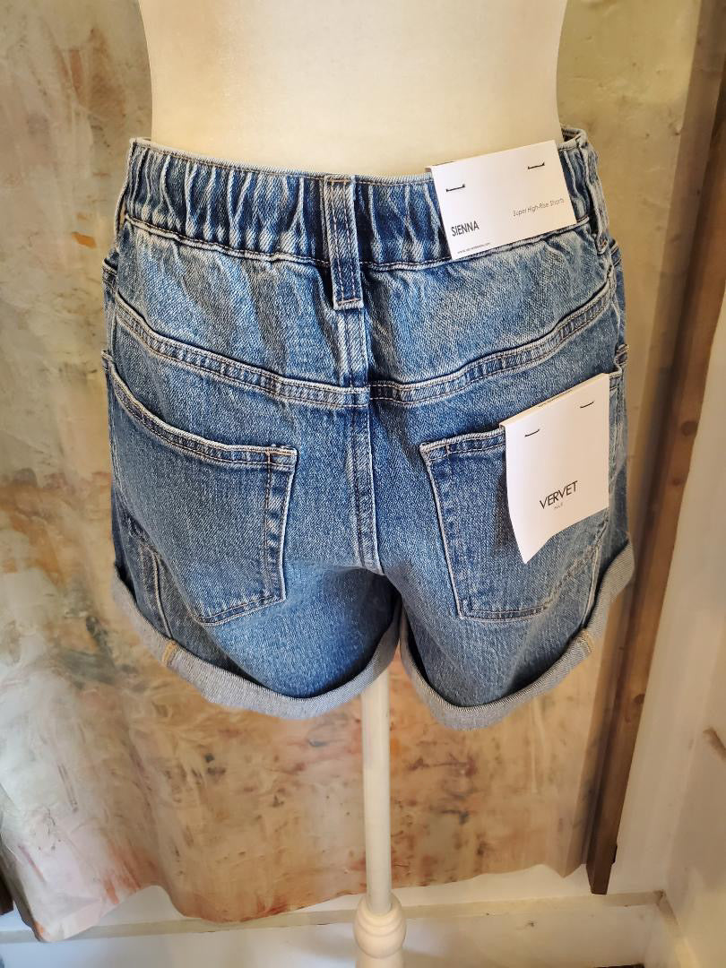 High Rise Shorts with Drawstring