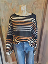 Oversize Stripe Sweater Top