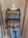 Oversize Stripe Sweater Top