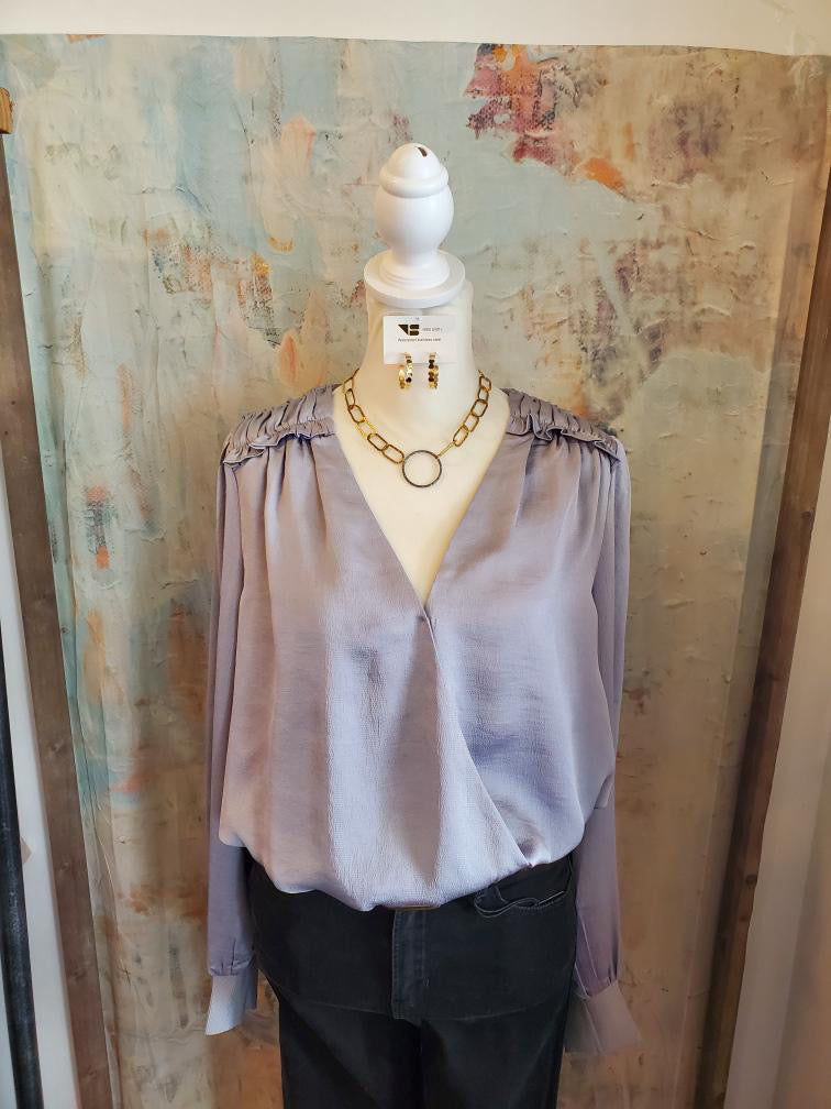 Surplus Top with Ruffle Detail