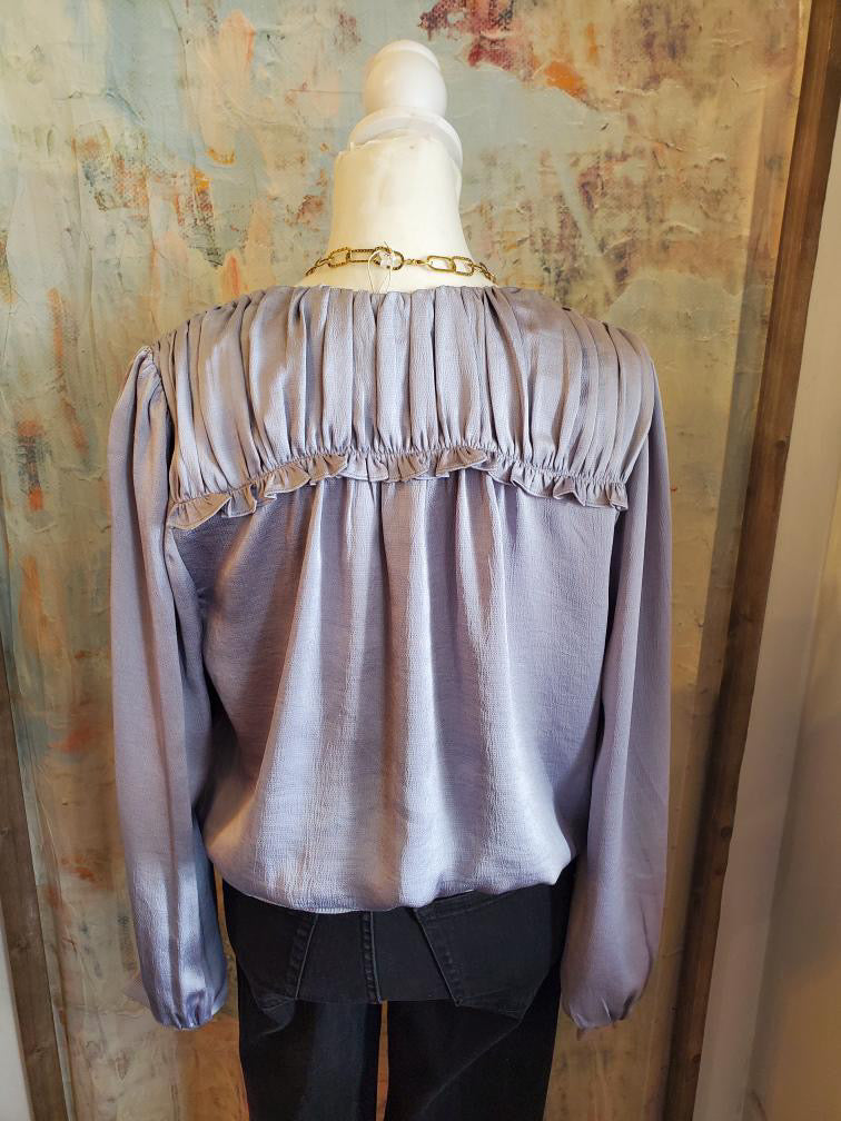 Surplus Top with Ruffle Detail