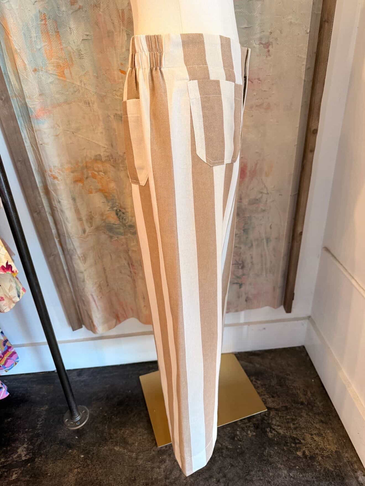 Stripe Pocket Front Pants