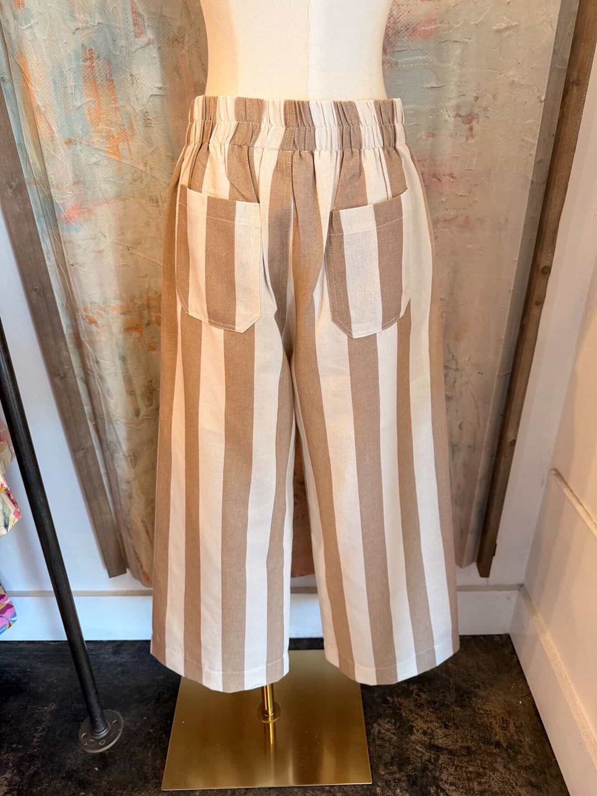 Stripe Pocket Front Pants