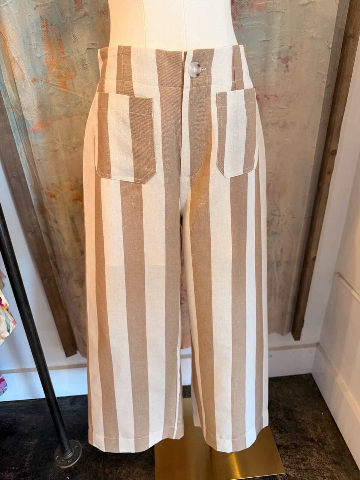 Stripe Pocket Front Pants