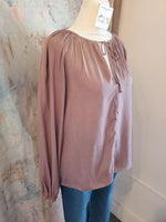 Solid Satin Blouse