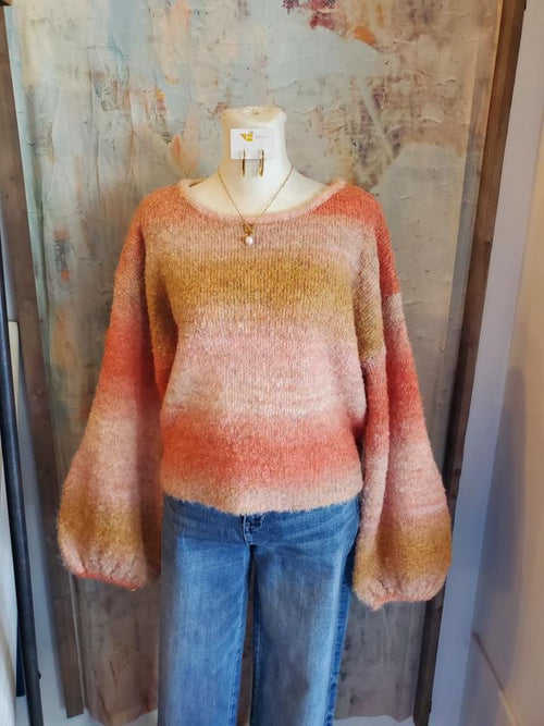 Coral Multi Knit Sweater