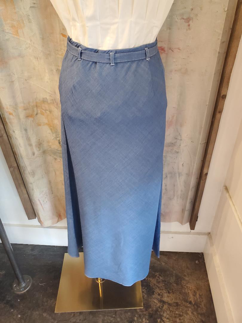 Midi Dress with Belt Detail