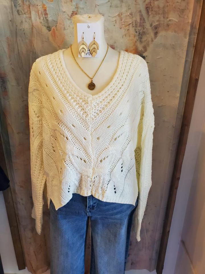 High Low Knit Sweater