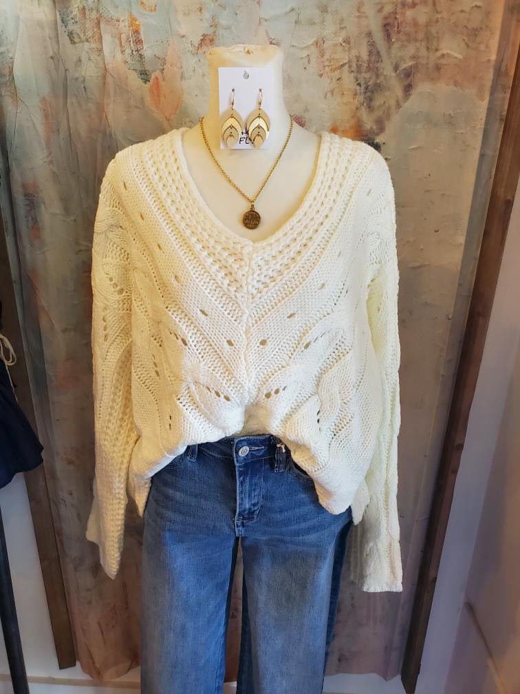 High Low Knit Sweater