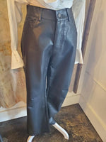 Faux Leather Wide Pants