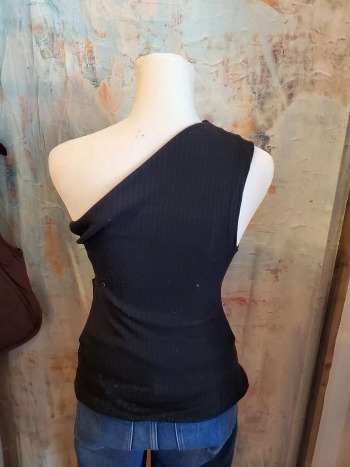 One Shoulder Gather Side Top