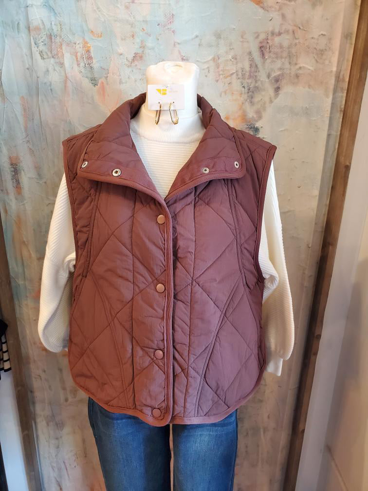 Quilted Vest with Lining