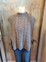 Side Tie Sweater Top