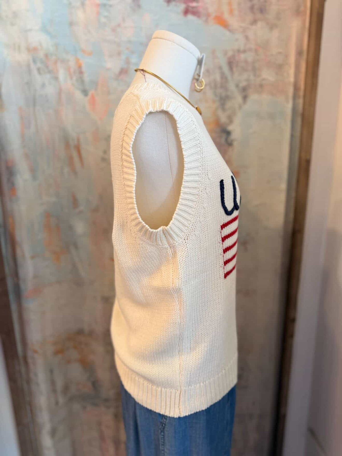 USA Knit Sweater Top