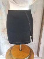 One Side Slit Mini Skirt