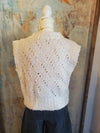 Knitted Vest with Open Weave Detail