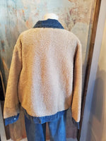 Beige Denim Wool Jacket