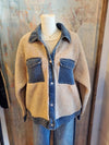 Beige Denim Wool Jacket