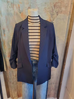 Shirred Sleeve Blazer