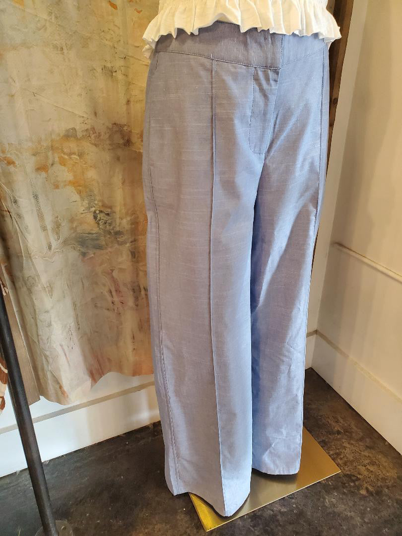 Front Pintuck Detailed Denim Pants