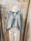 Bell Sleeve Denim Top