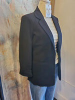 Solid Open Blazer