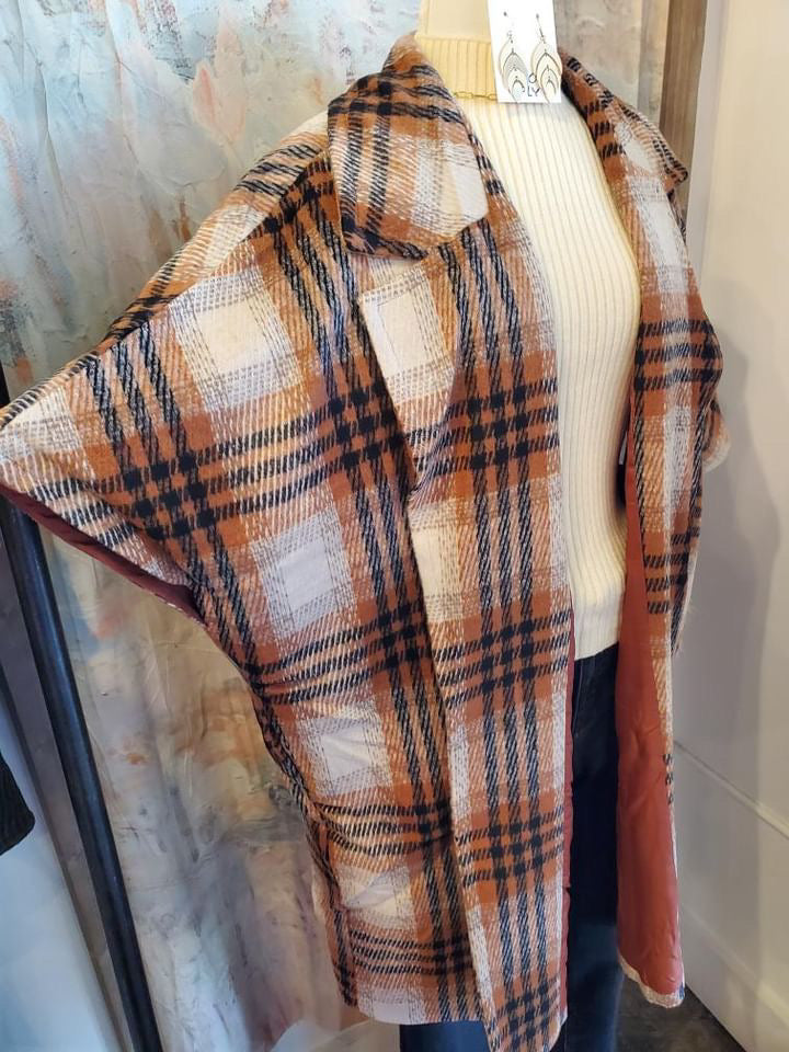 Plaid Oversized Coat