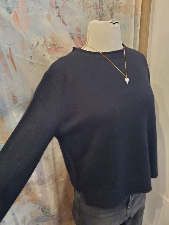 Soft Crew Neck Sweater Top