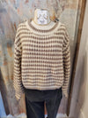 Stripe Crop Knit Sweater Top