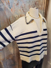 Stripe Detail Edge Sweater Top