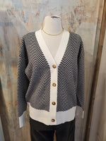 Herringbone Knit Cardigan