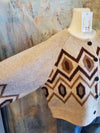 Diamond Print Cardigan Sweater