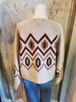 Diamond Print Cardigan Sweater