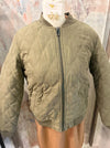 Quilted Zip Up Jacket with Fur Lining