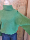 T Neck Soft Sweater Top