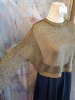 Bronze Shimmer Long Sleeve Top