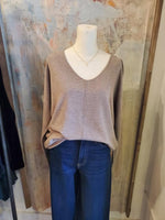 V Neck High Low Soft Top