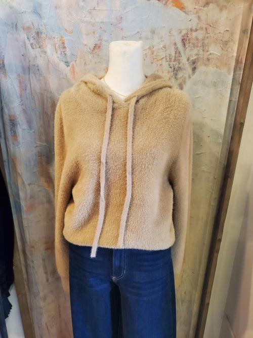 Cozy Texture Hoodie Top_