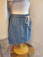 Tie Rope Drawstring Detail Skort