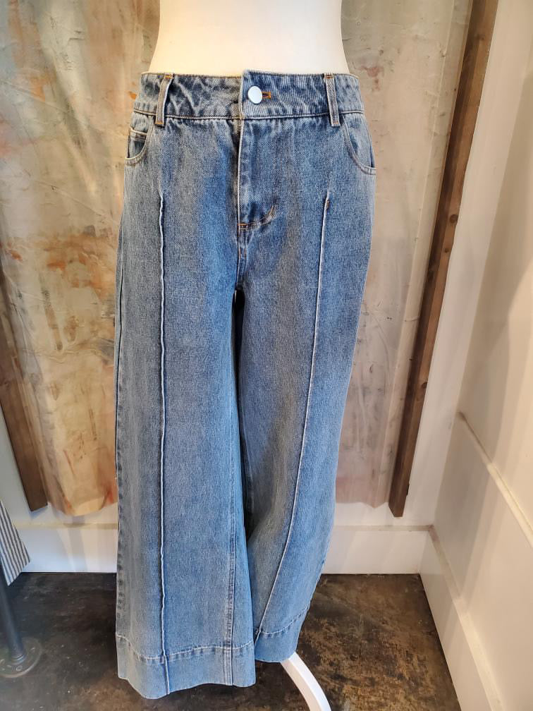 Wide Hem Denim Jean