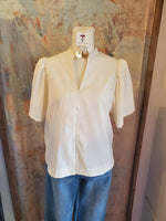 Button Front Poplin top