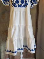 Tiered Embroidered Detail Dress