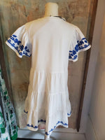 Tiered Embroidered Detail Dress
