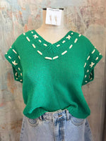 Sweater Vest with Stitch Detail