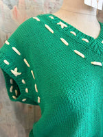 Sweater Vest with Stitch Detail